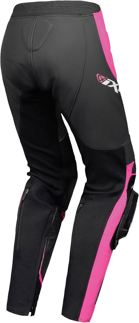 Ixon Vortex 3 Dames motorfiets lederen broek zwart/roze XXL Figuur 2