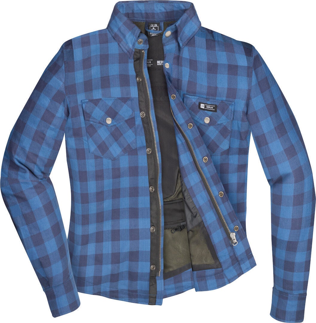 Merlin Axe Camicia da moto blu XXL Figura 3