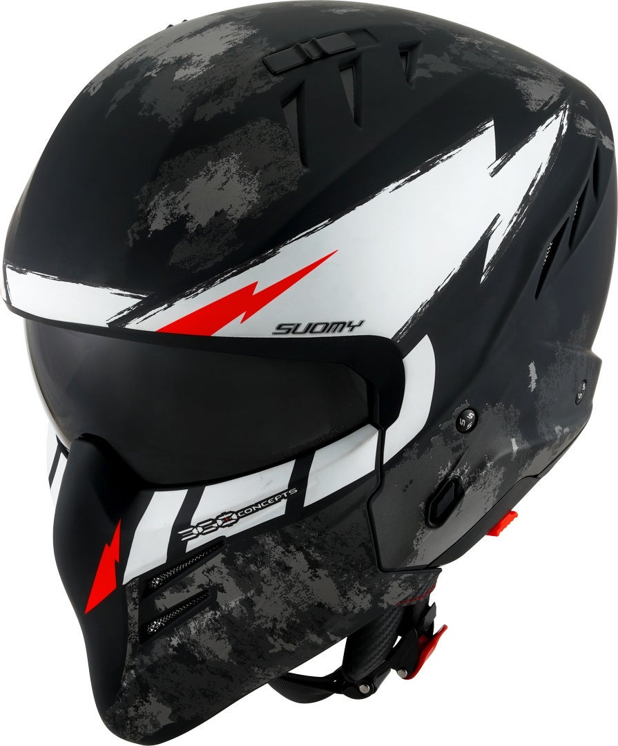 Suomy Armor Hi Volt Casque Jet Noir/Blanc L (59/60) Figure 1
