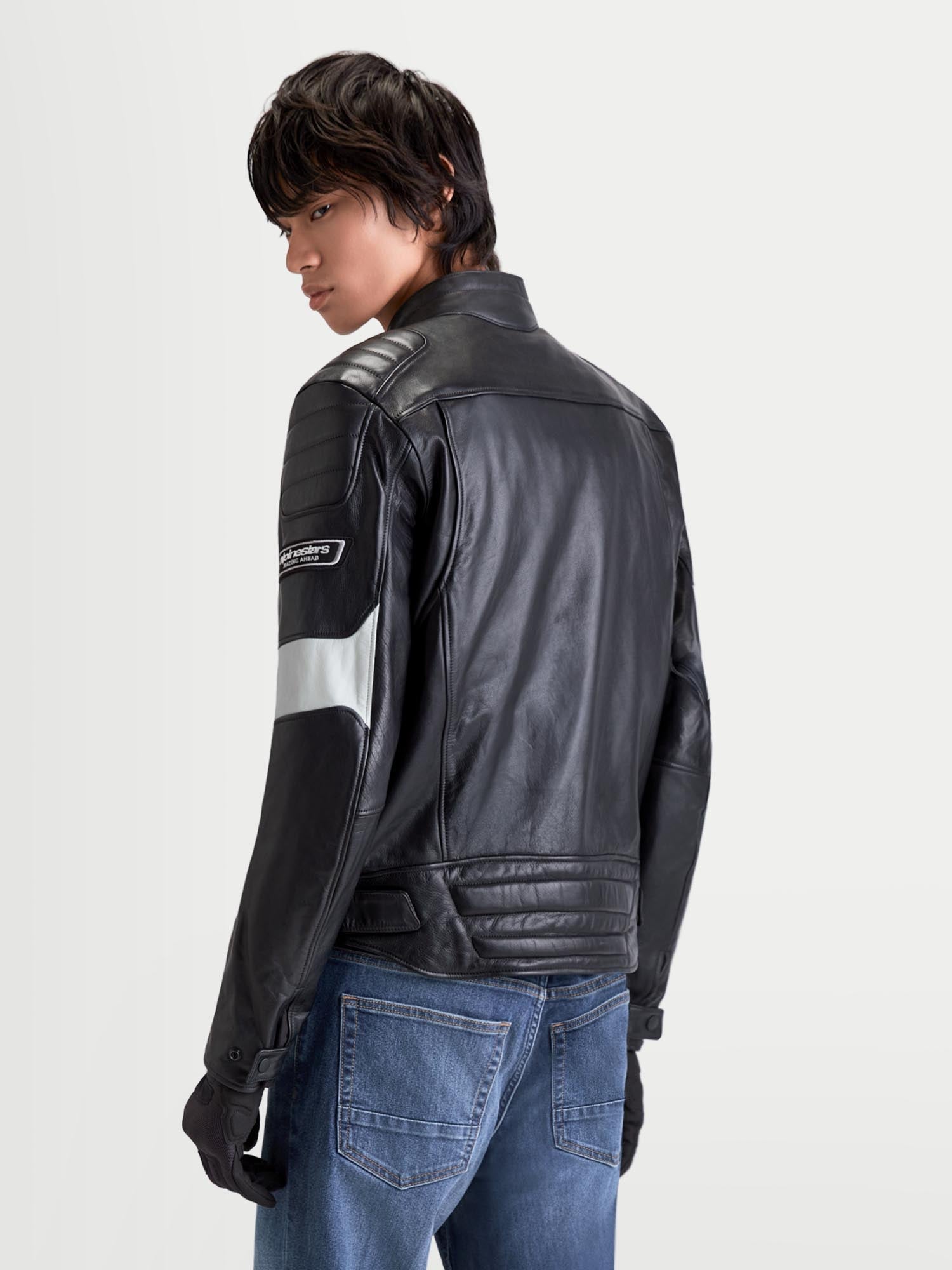 Alpinestars Revern Motorcycle Leather Jacket black/grey 2XL Figure 6