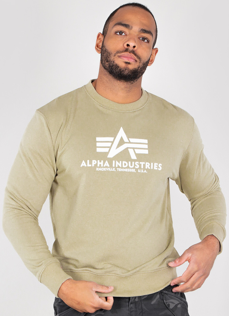 Alpha Industries Basic Sweatshirt lysegrøn L Figur 2