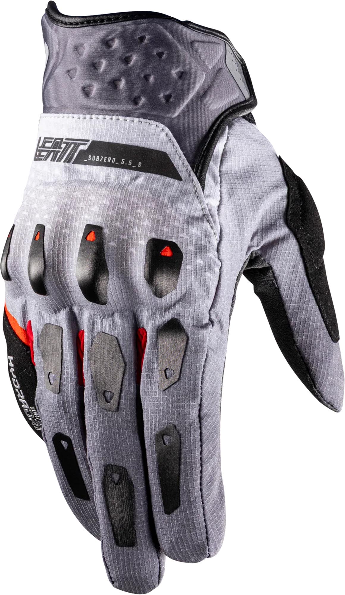 Leatt ADV SubZero 5.5 Short Mănuși de motocicletă Gri deschis/Roșu M Figura 5
