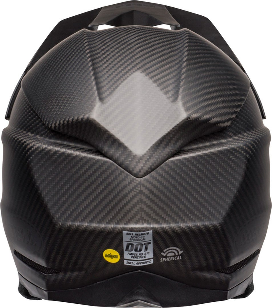 Bell Moto-10 Spherical Solid Casco Motocross nero opaco S (55/56) Figura 3