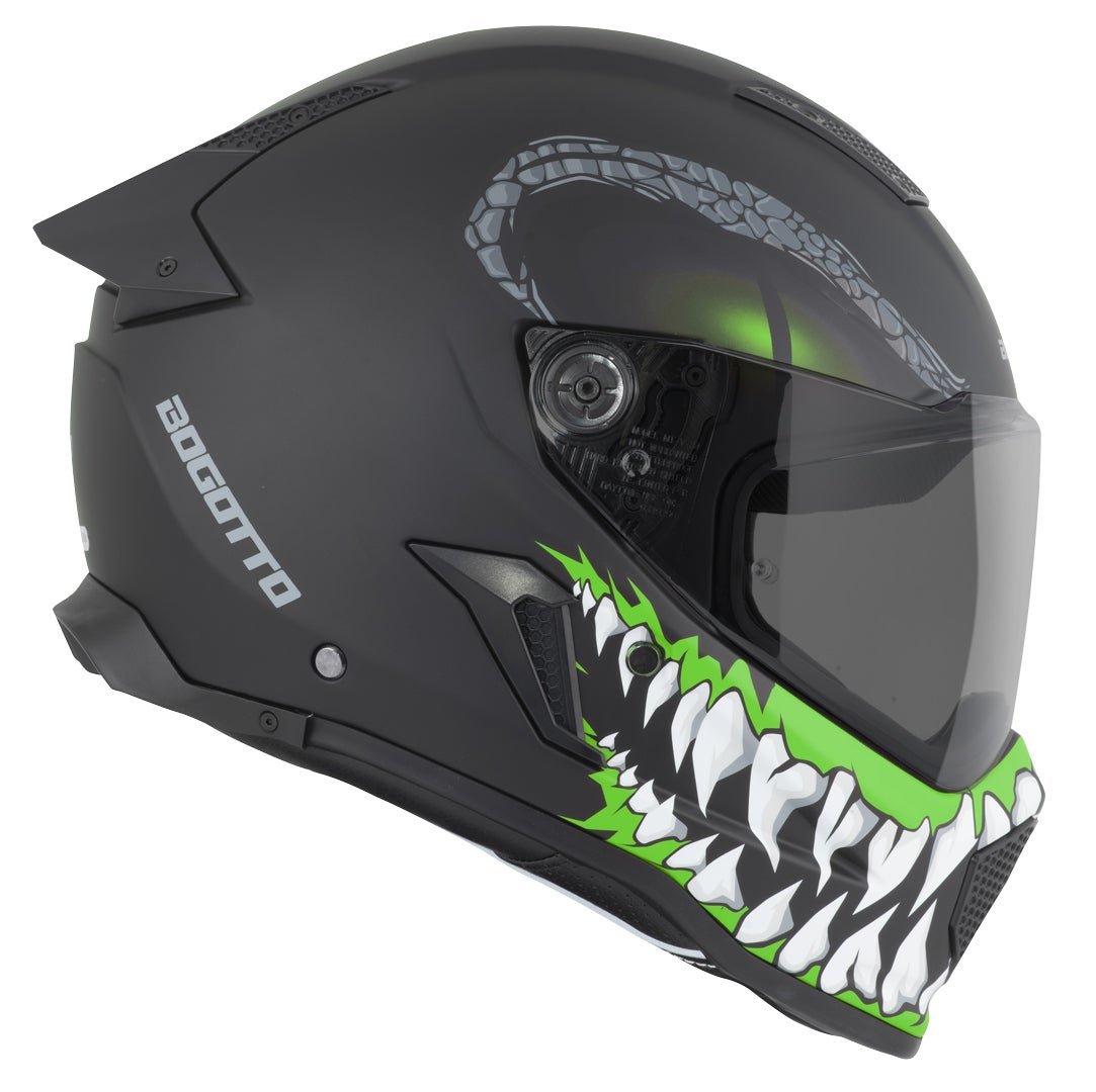 Bogotto Rapto Reptile Helmet black/green matt 2XL (63/64) Figure 19