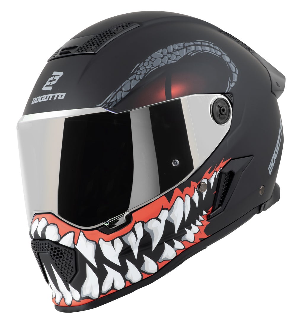 Bogotto Rapto Reptile Helmet black/red matt M Figure 12