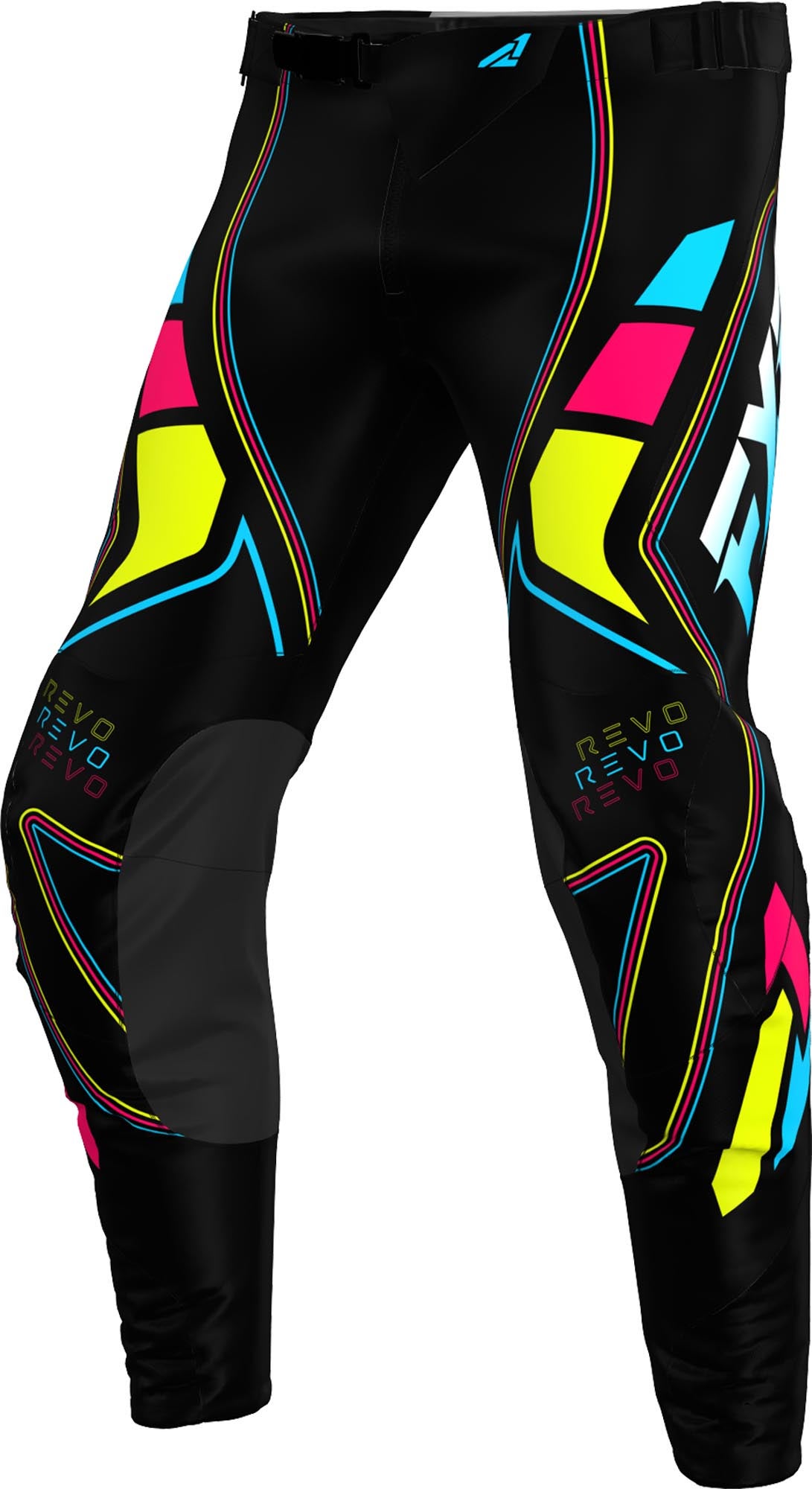 FXR Revo Velocity Motocross Hose schwarz/blau/gelb 38 Abbildung 1