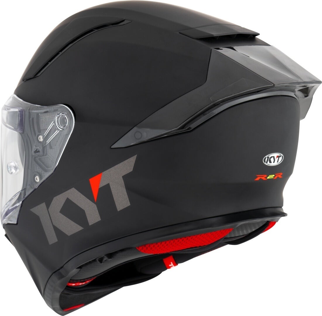 KYT R2R Plain Helm Black Matt S (55/56) Figuur 2