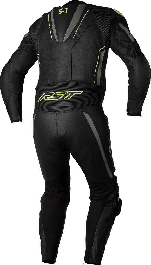 RST S1 Costume en cuir de moto 1 pièce noir/jaune S Figure 2