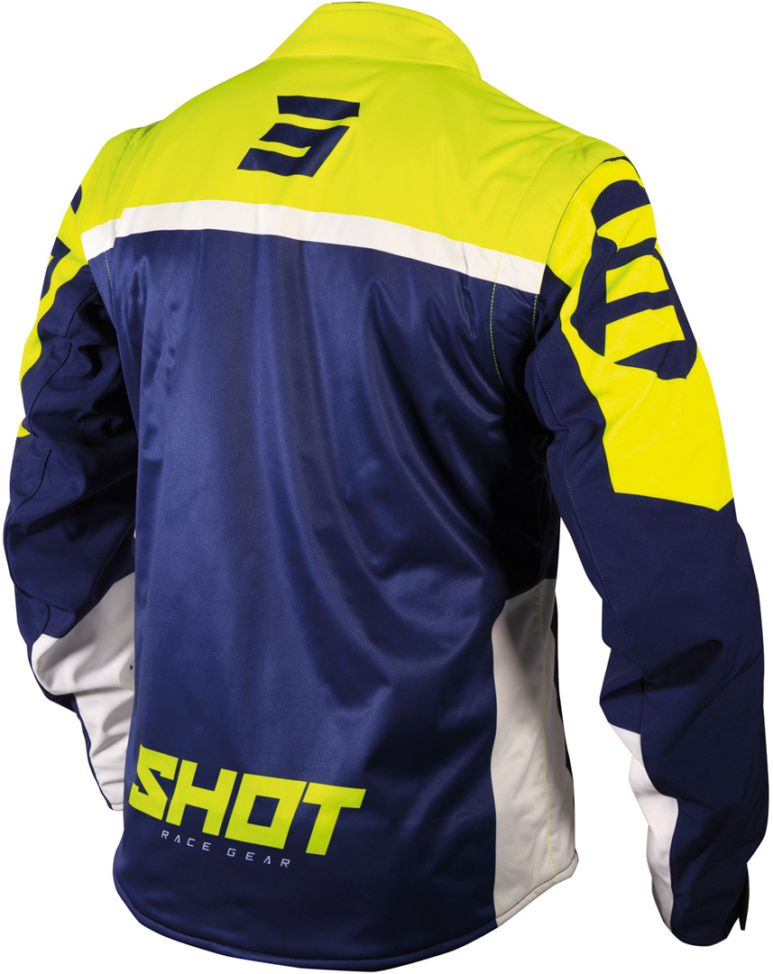 Shot Softshell Lite 2.0 Giacca Motocross blu/giallo XL Figura 2