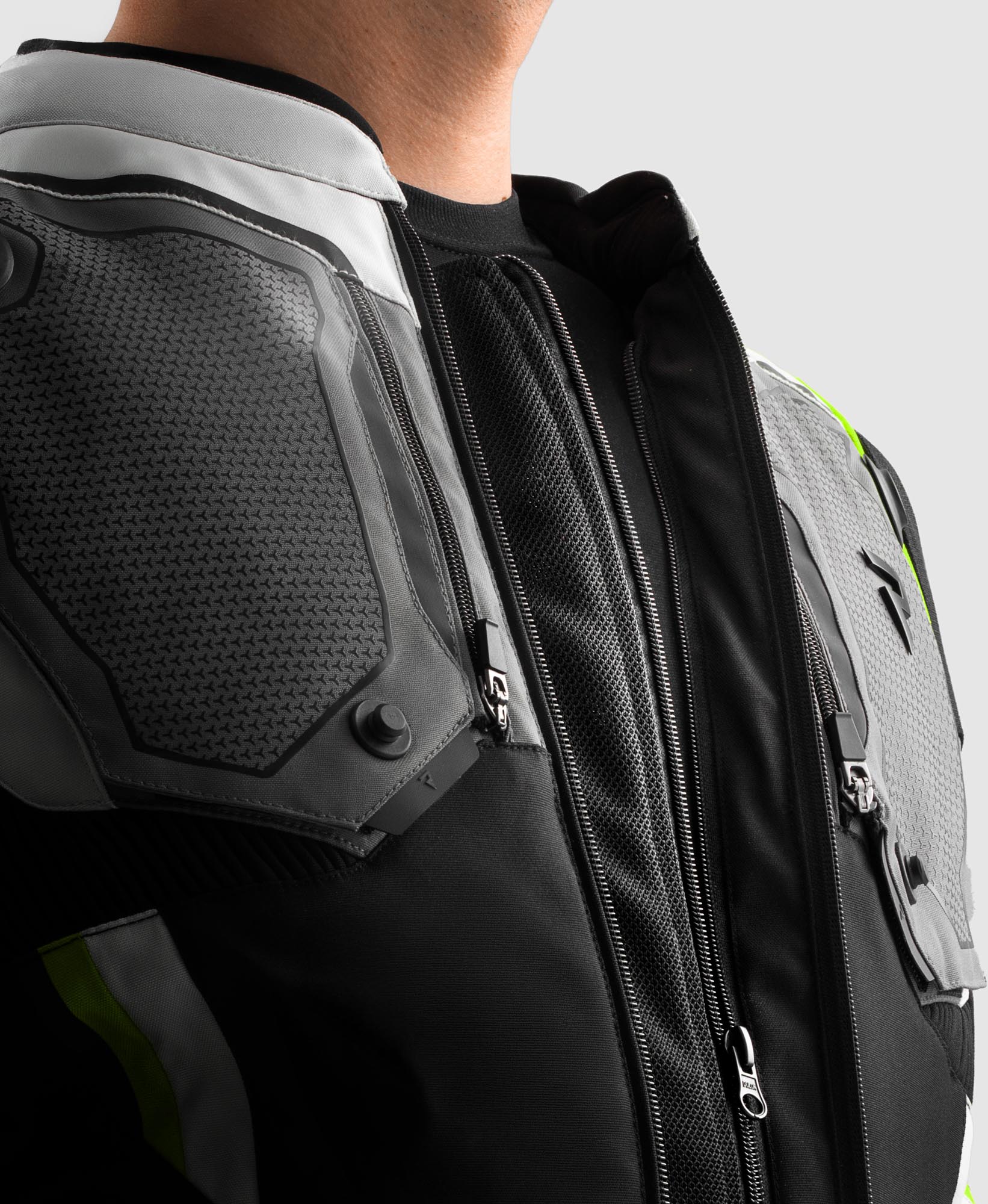 Rebelhorn Borg 2 waterproof Motorcycle Textile Jacket black/grey/yellow 4XL Figure 5
