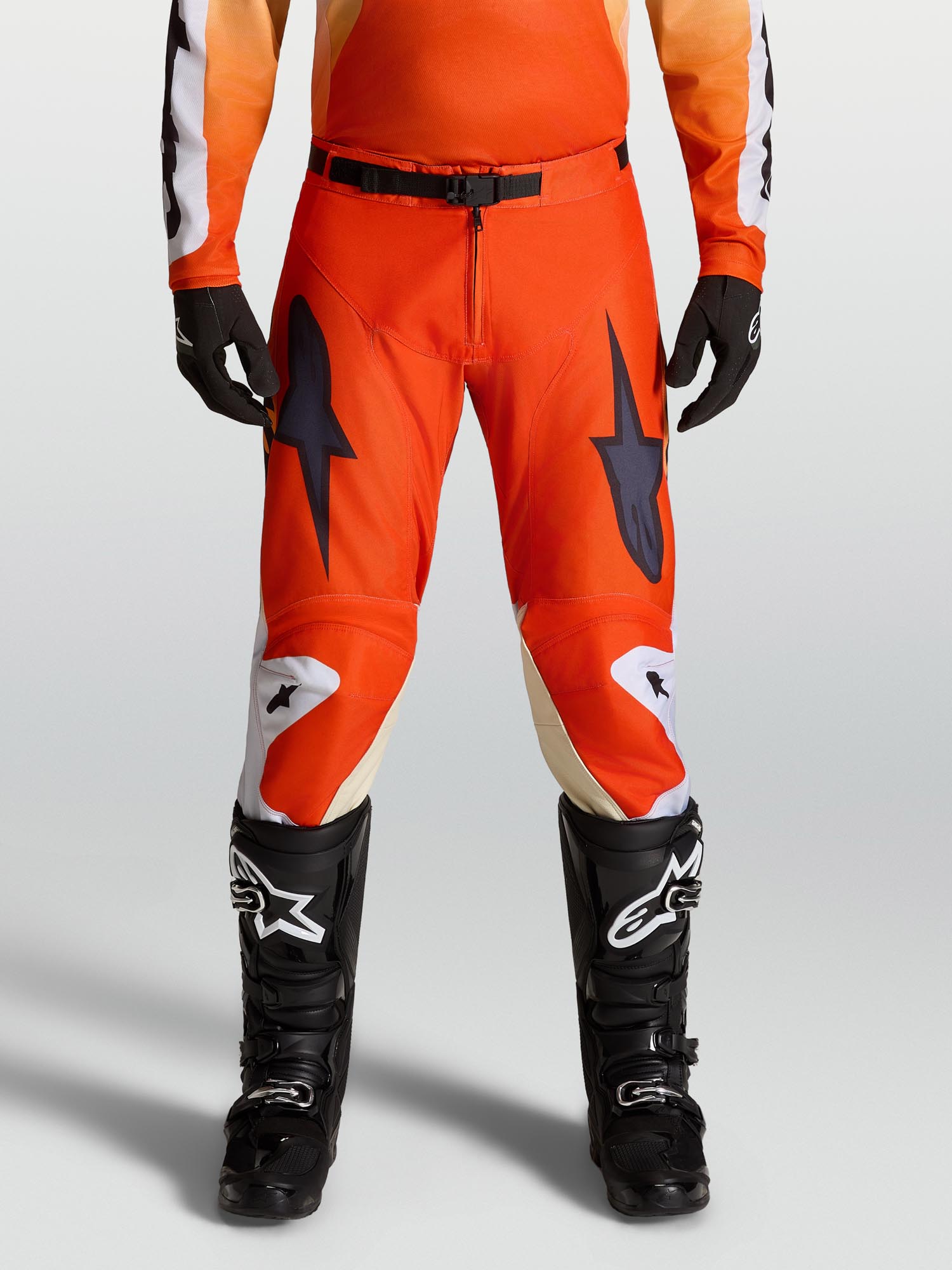 Alpinestars Racer Amber Motocrossbukser orange/sort 28 Figur 7