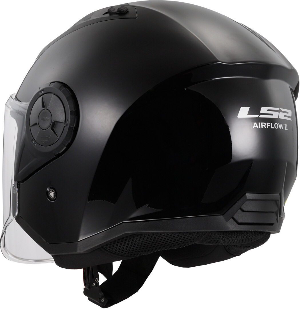 LS2 OF616 Airflow II Solid Jet Hjelm Svart XL (61/62) Figur 3