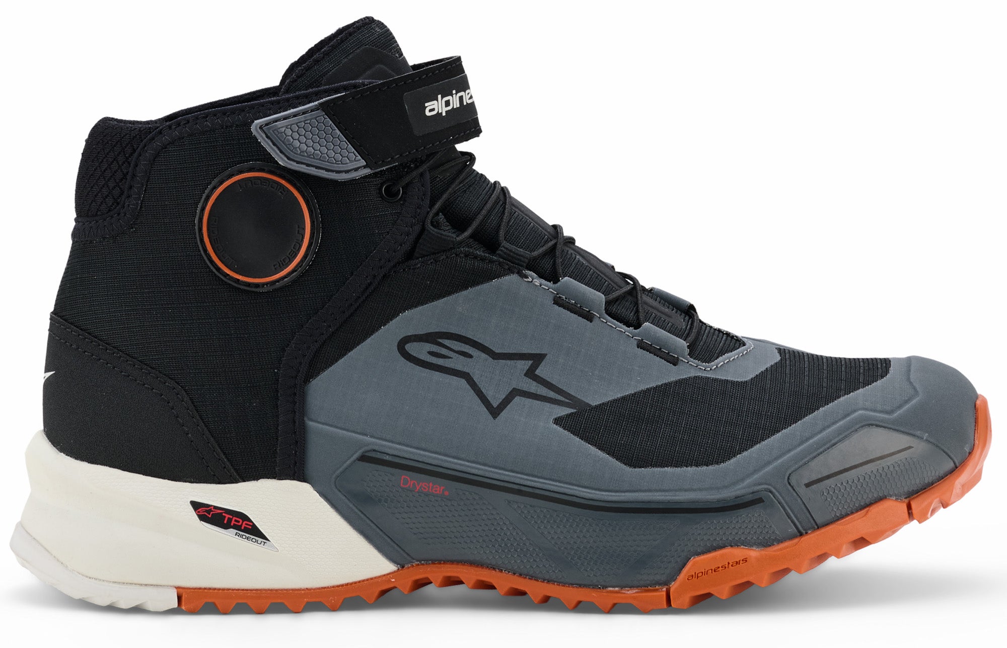 Alpinestars CR-X Drystar Motorcykel Sko grå/sort/orange 10,5 (43,5) Figur 2
