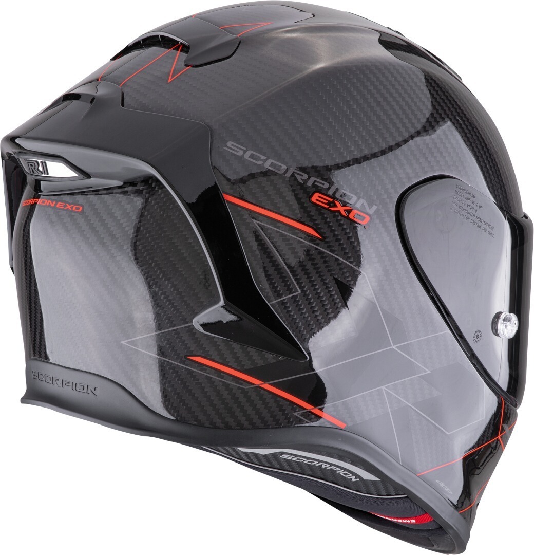 Scorpion EXO R1 Evo Carbon Air Cynergy Hjälm svart/röd Förlust (59/60) Figur 2