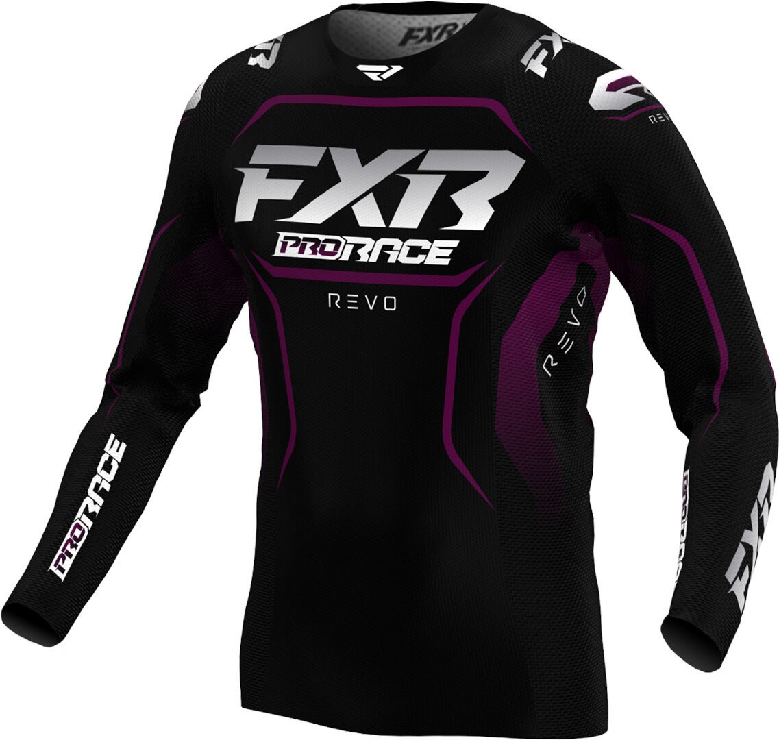 FXR Revo 2025 Motocross trøje sort/hvid/lilla XL Figur 1