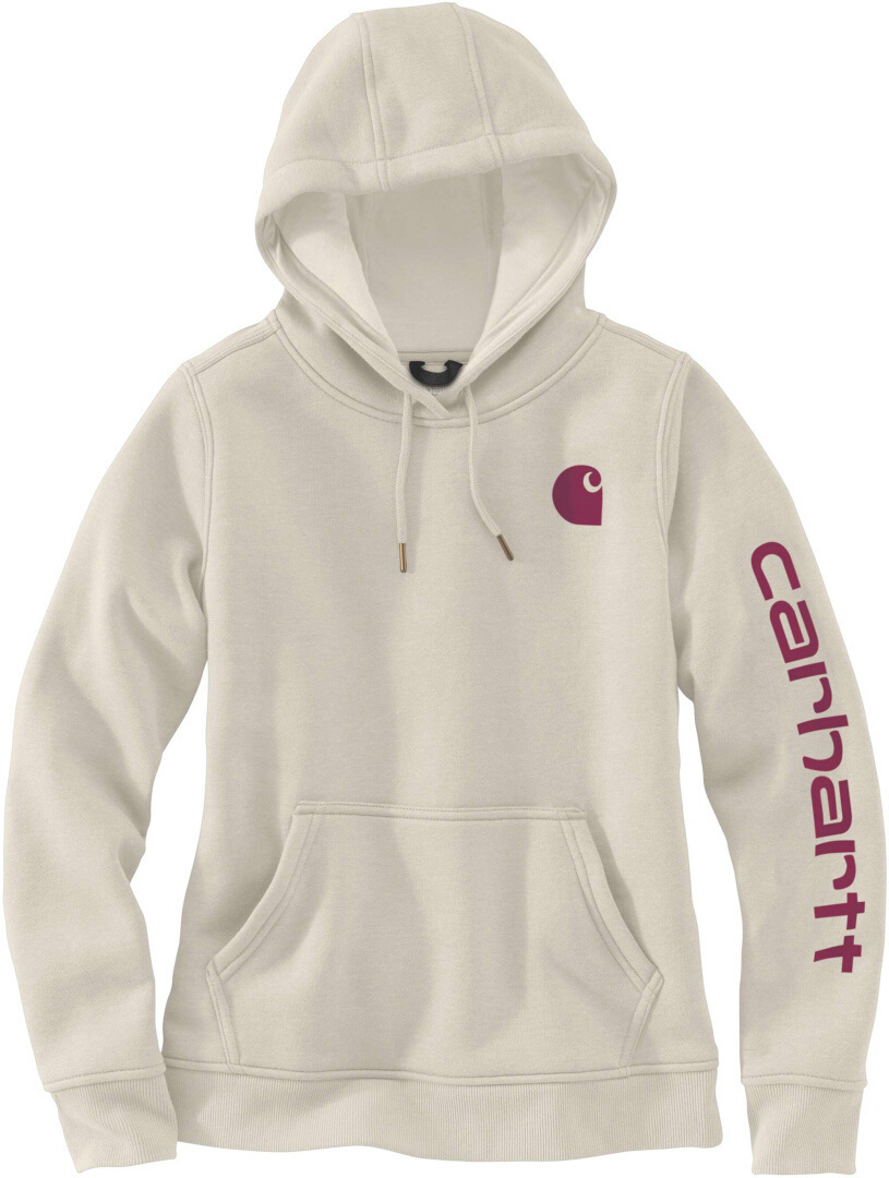 Carhartt Clarksburg Logo Hanorac pentru doamne bej XS Figura 1