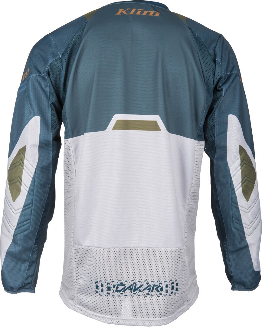 Klim Dakar 2025 Tricou de motocross Gri/Albastru XXL Figura 5