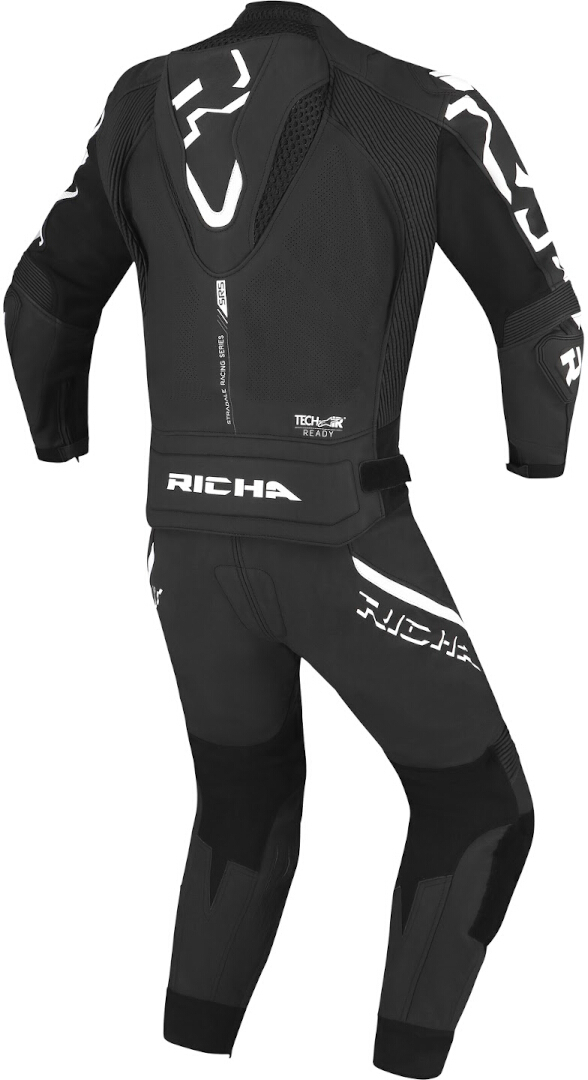 Richa Stradale perforated Motorcycle Leather Jacket black/white 60 Figure 4
