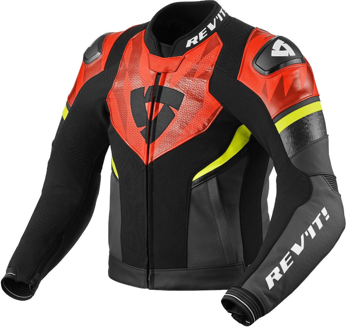 Revit Hyperspeed 2 Air Motorcycle Leather/Textile Jacket black/red 56 Figure 1