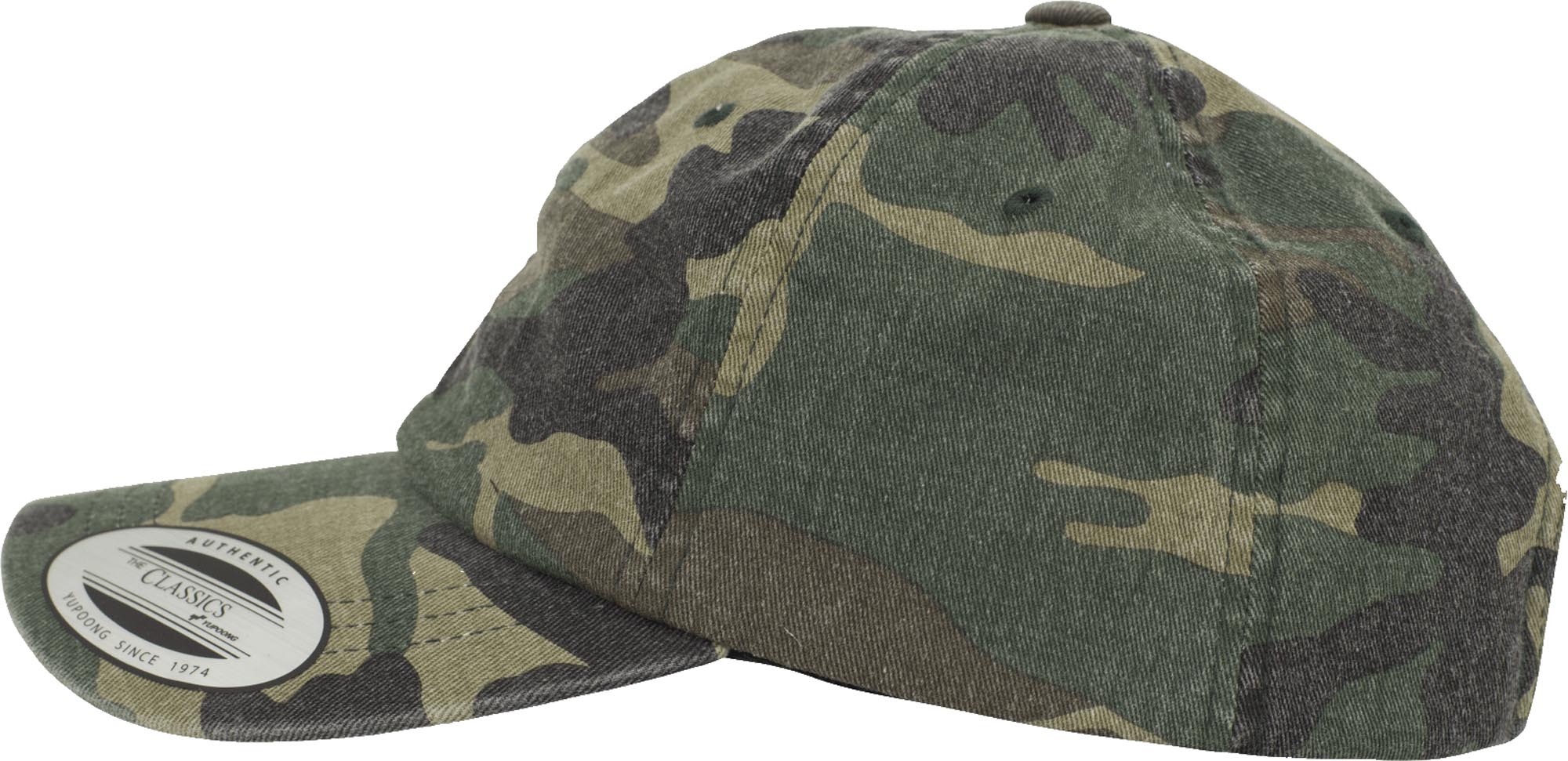 Brandit Low Profile Camo Washed Cap Woodland Figure 2