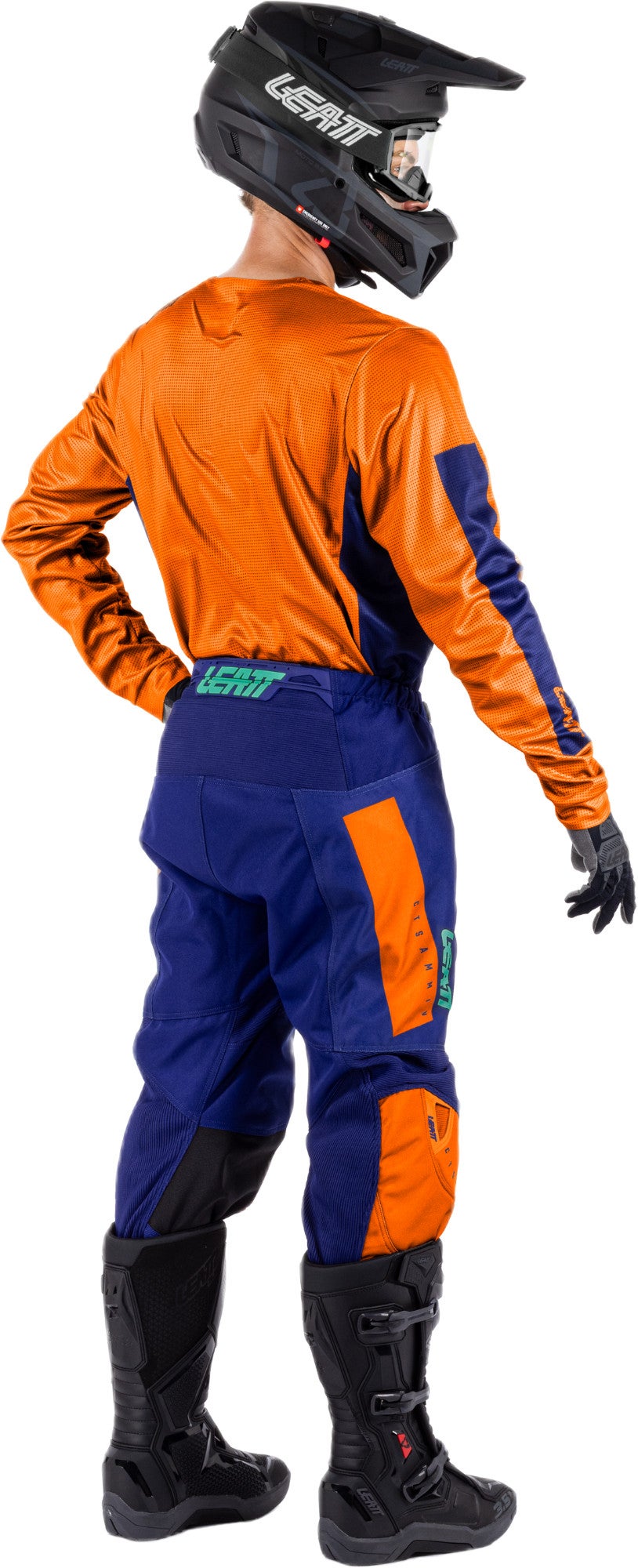 Leatt Moto Ride Kit 3.5 V26 Conjunto de camisa e calça de motocross azul/laranja 2XL Figura 3