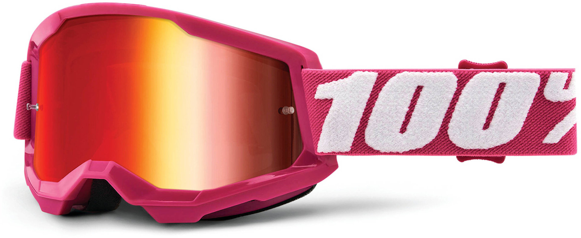 100% Strata 2 Chrome Ochelari de motocross roz/alb Figura 1