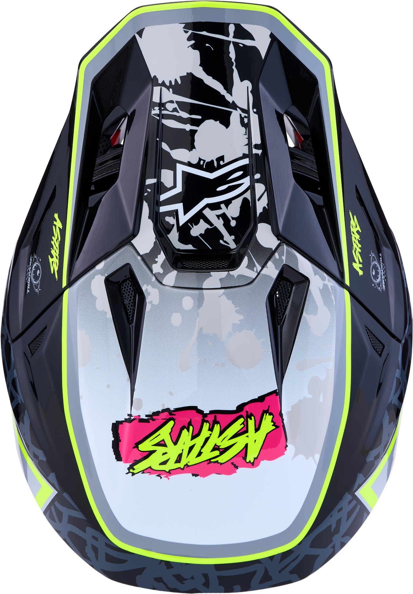 Alpinestars S-M7 Blaster Motocross čelada črna/siva/rumena L (59/60) Slika 7