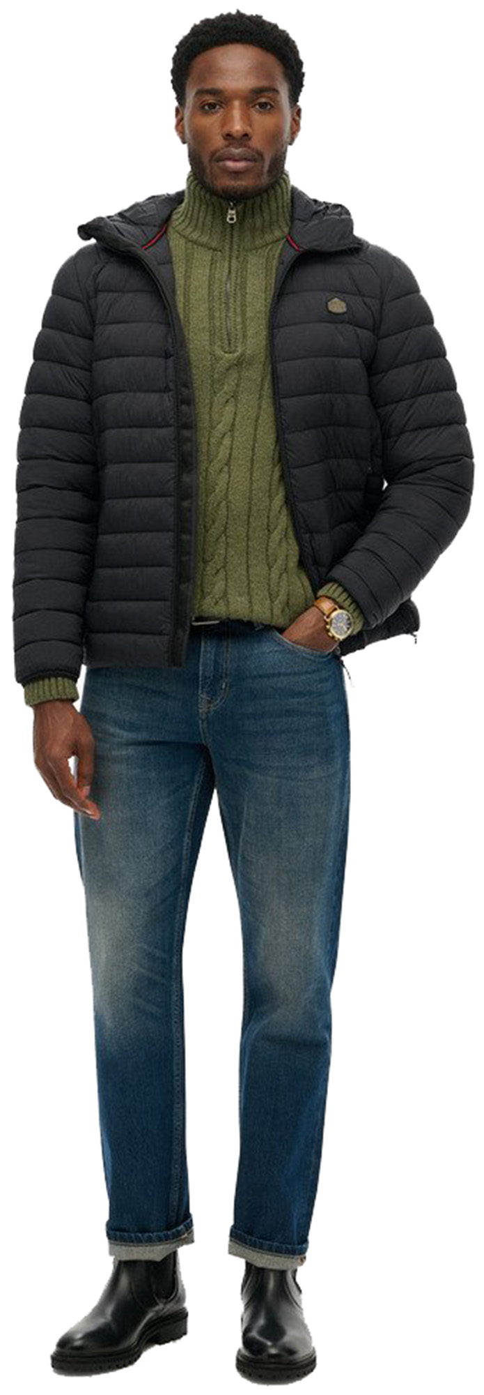 Superdry & Co Fuji Lite Jas Zwart XL Figuur 3