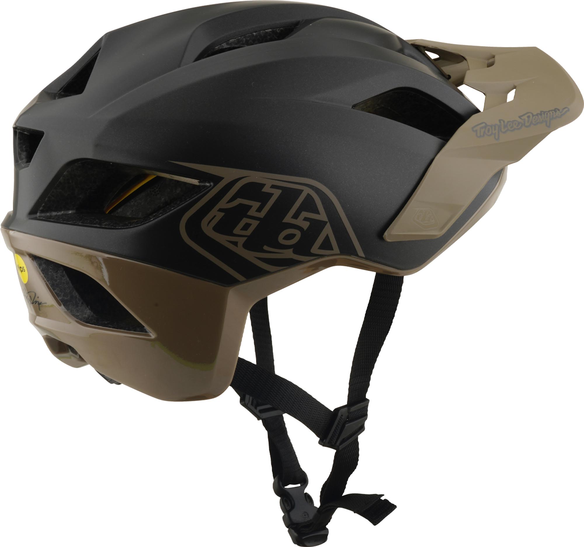 Side view of Troy Lee Designs Mips Flowline Point Bicycle Helmet