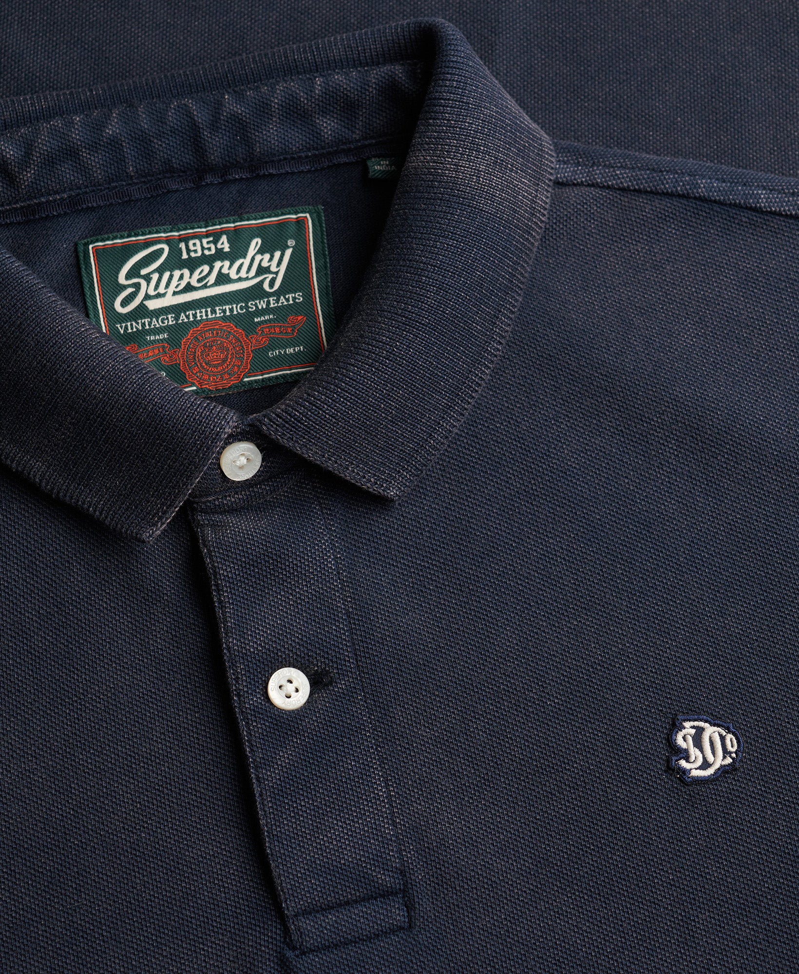 Superdry & Co Vintage Destroy 폴로 셔츠 네이비 블루 S 그림 2