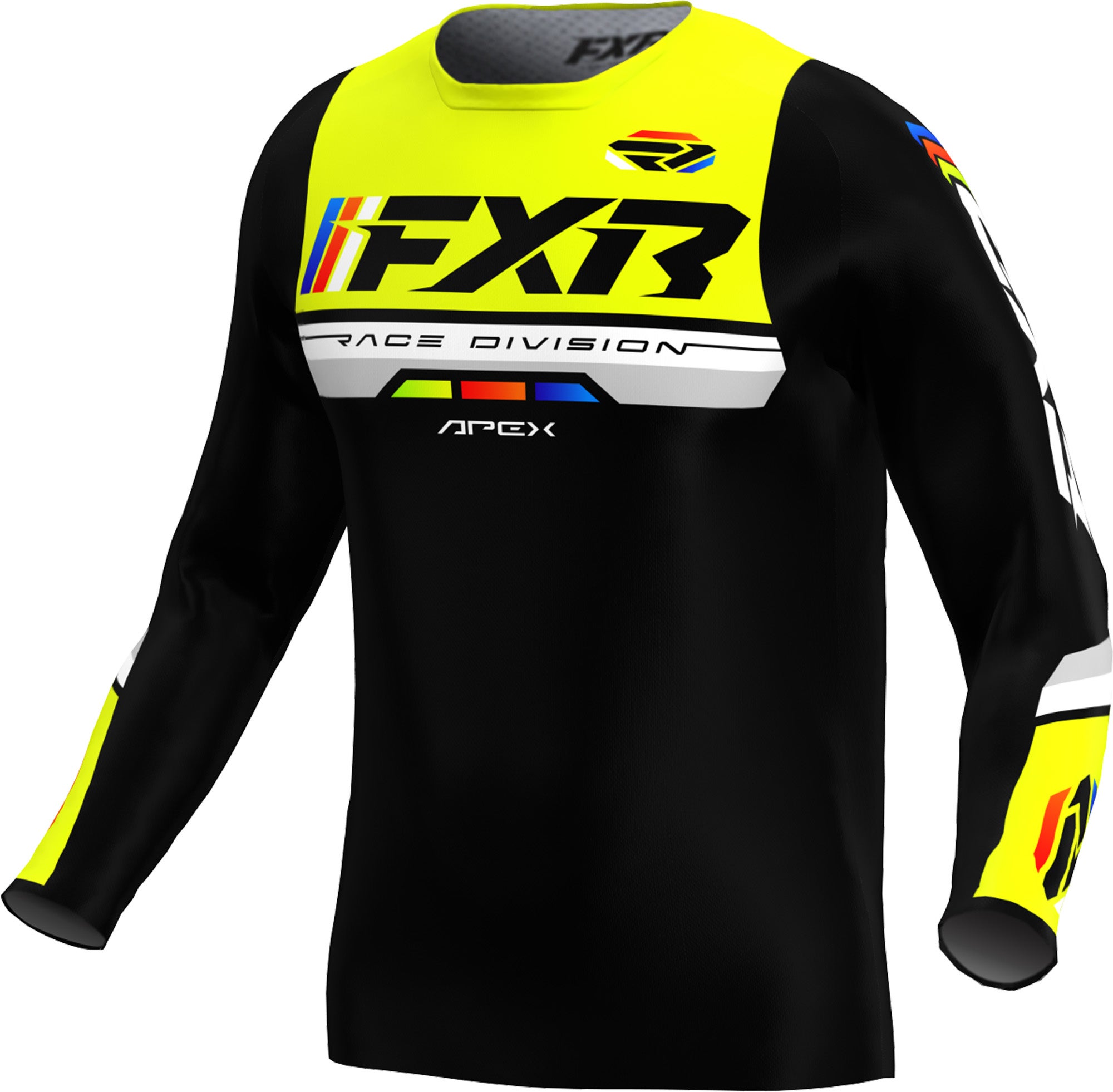 FXR Apex Motocross trøje sort/gul/blå L Figur 1