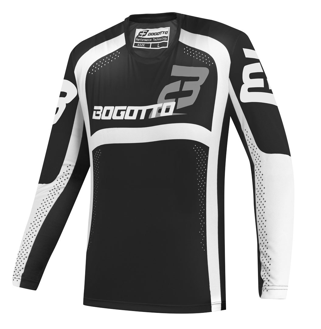 Bogotto Ares-MTN Motokrosový dres černobílá M Obrázek 1