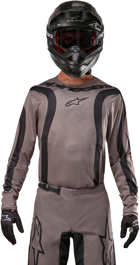 Alpinestars Fluid Lurv Tricou de motocross Maro/Negru L Figura 5