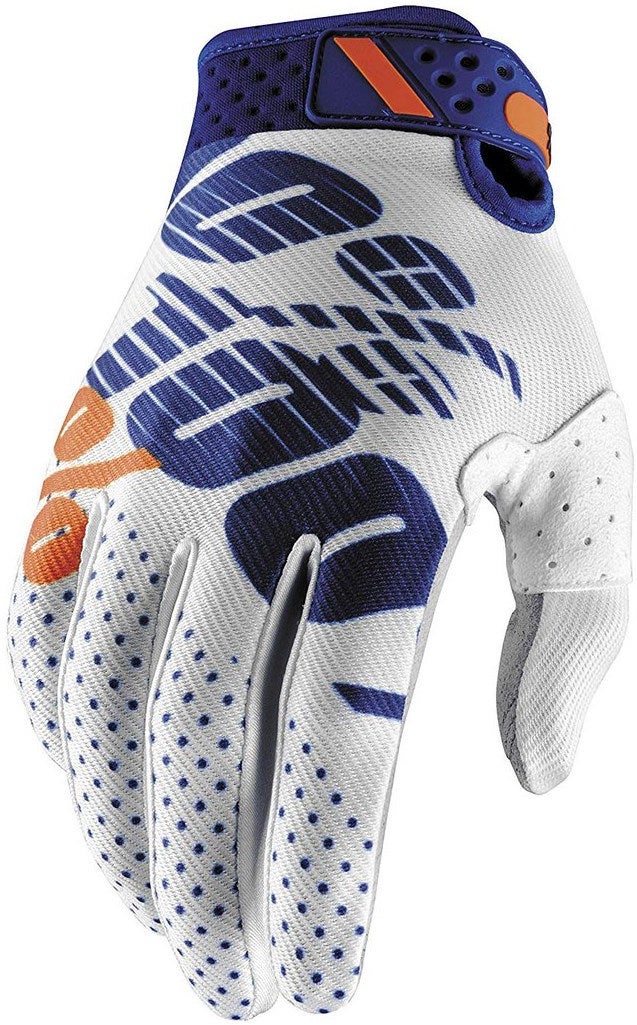 100% Ridefit Handschuhe weiß/blau L Abbildung 1