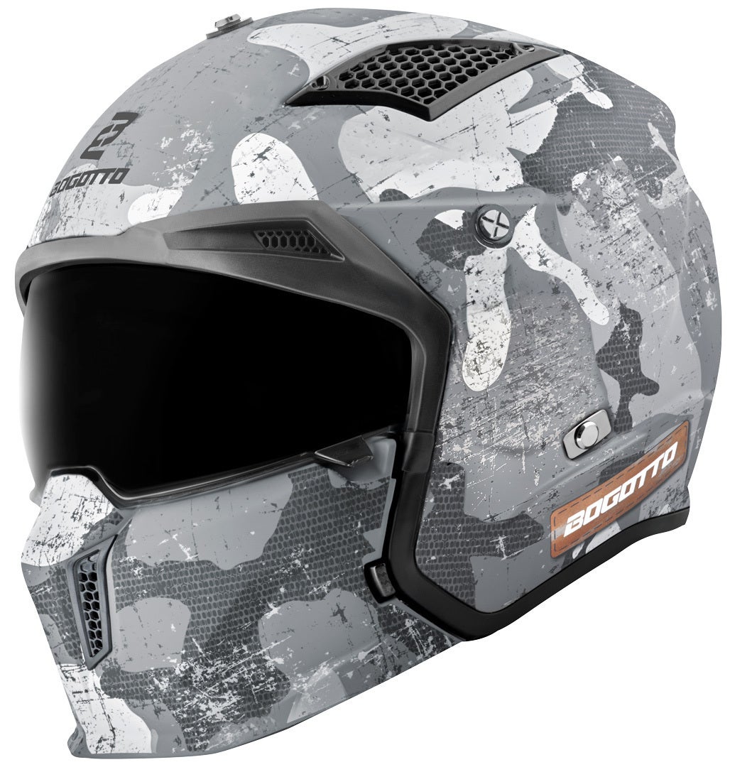 Bogotto Women's White Matt Radic Camo 22.06 Helmet