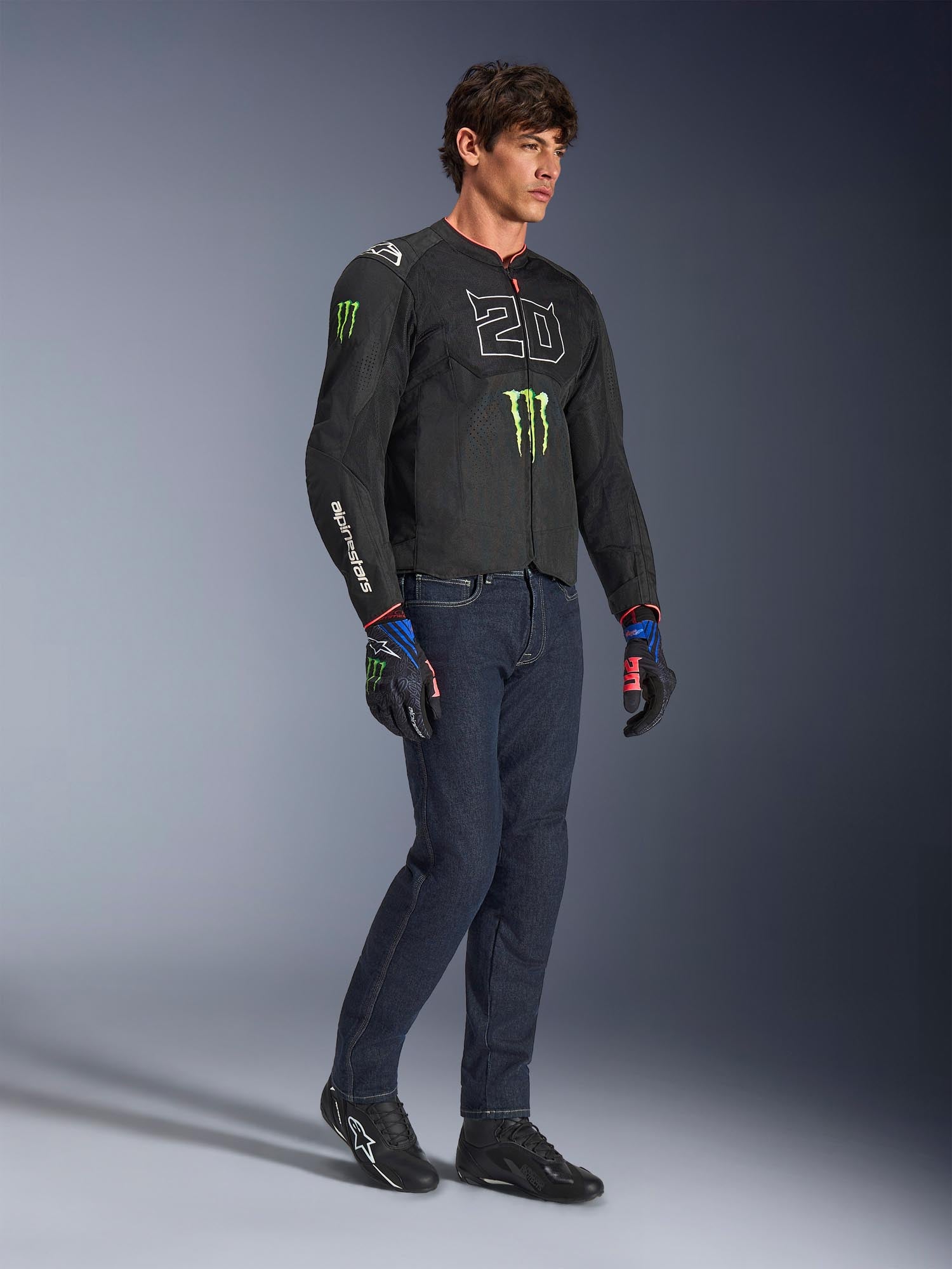 Alpinestars FQ20 T-SPS Air V2 Monster Motorrad Textiljacke schwarz/weiß 4XL Abbildung 6