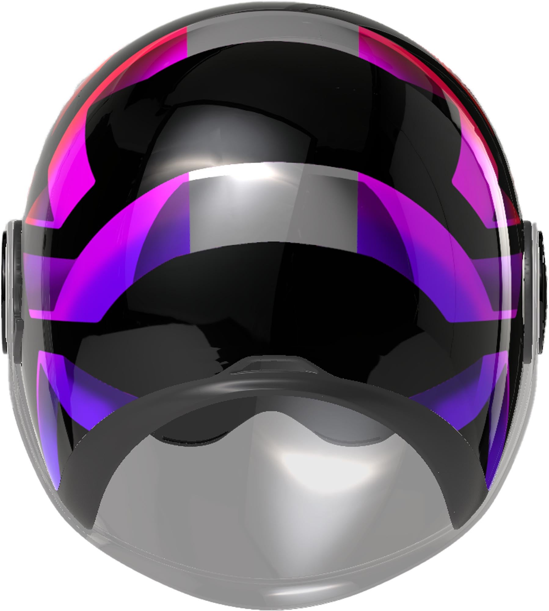 AGV Eteres Camogli Jethelm schwarz/rot/lila M (57/58) Abbildung 3