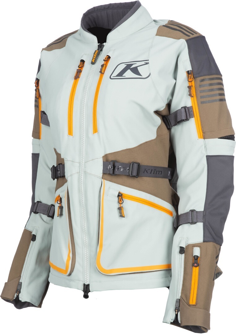 Klim Sedona Enduro Mesh Jachetă textilă pentru motociclete pentru doamne gri/maro XL Figura 1