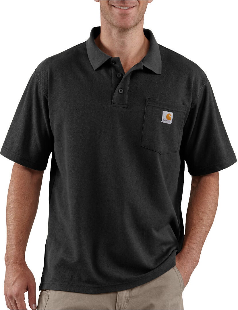 Carhartt Loose Fit Short-Sleeve Pocket Poloshirt Sort M Figur 3