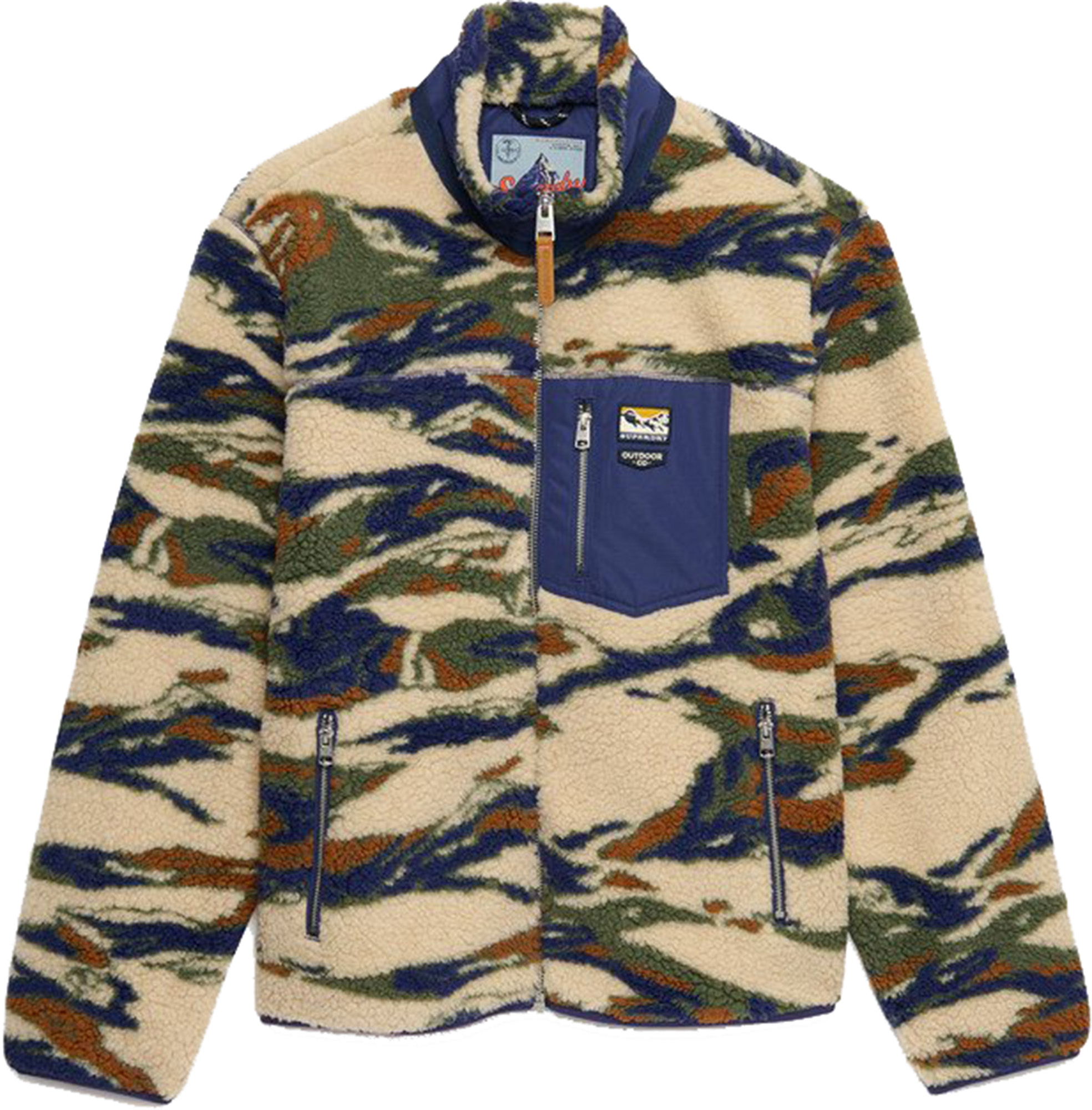 Superdry & Co Terrain Μπουφάν Fleece Χακί ΧΛ Γράφημα 1