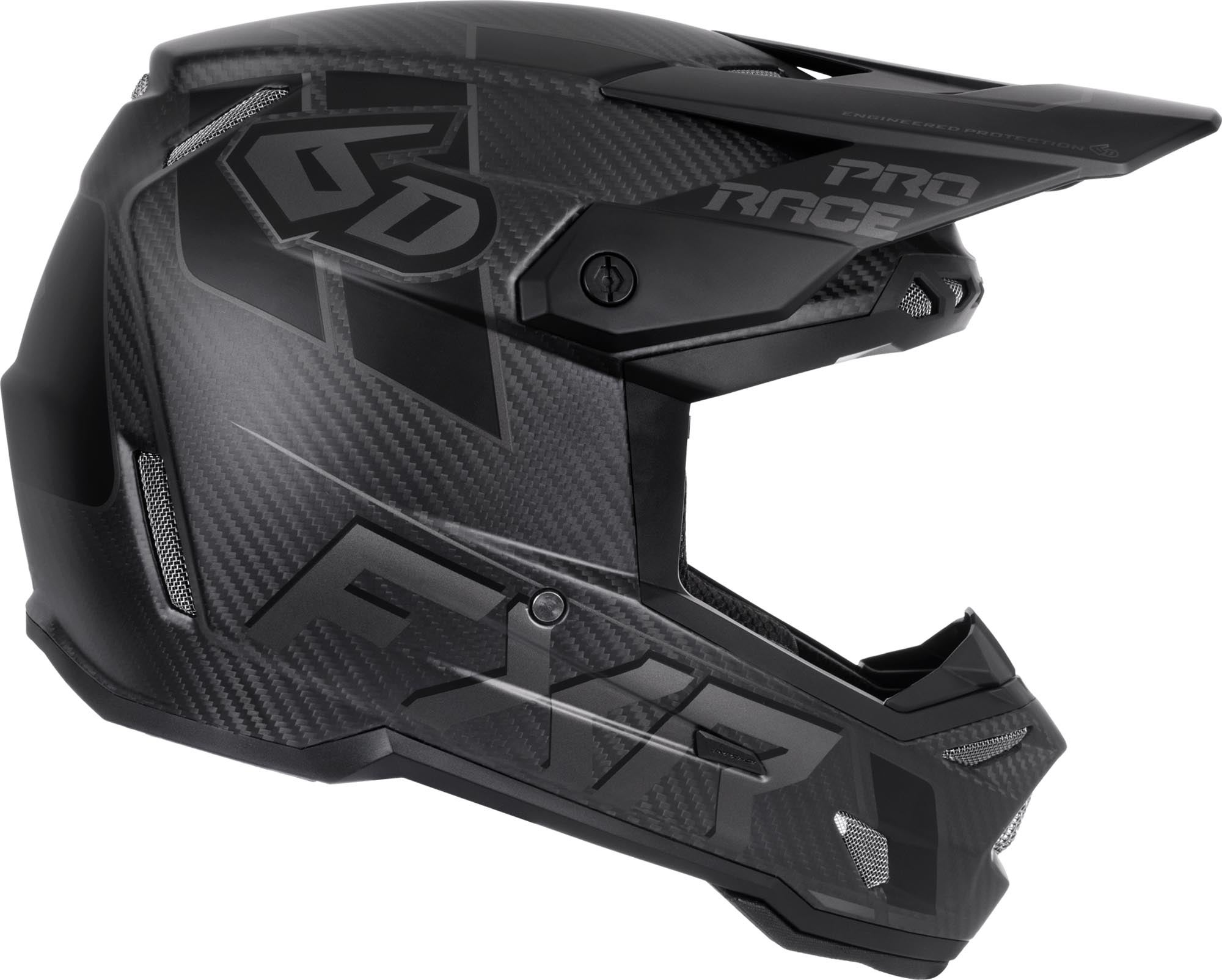 FXR 6D ATR-3 Carbon Motocross Helm schwarz 2XL Abbildung 3