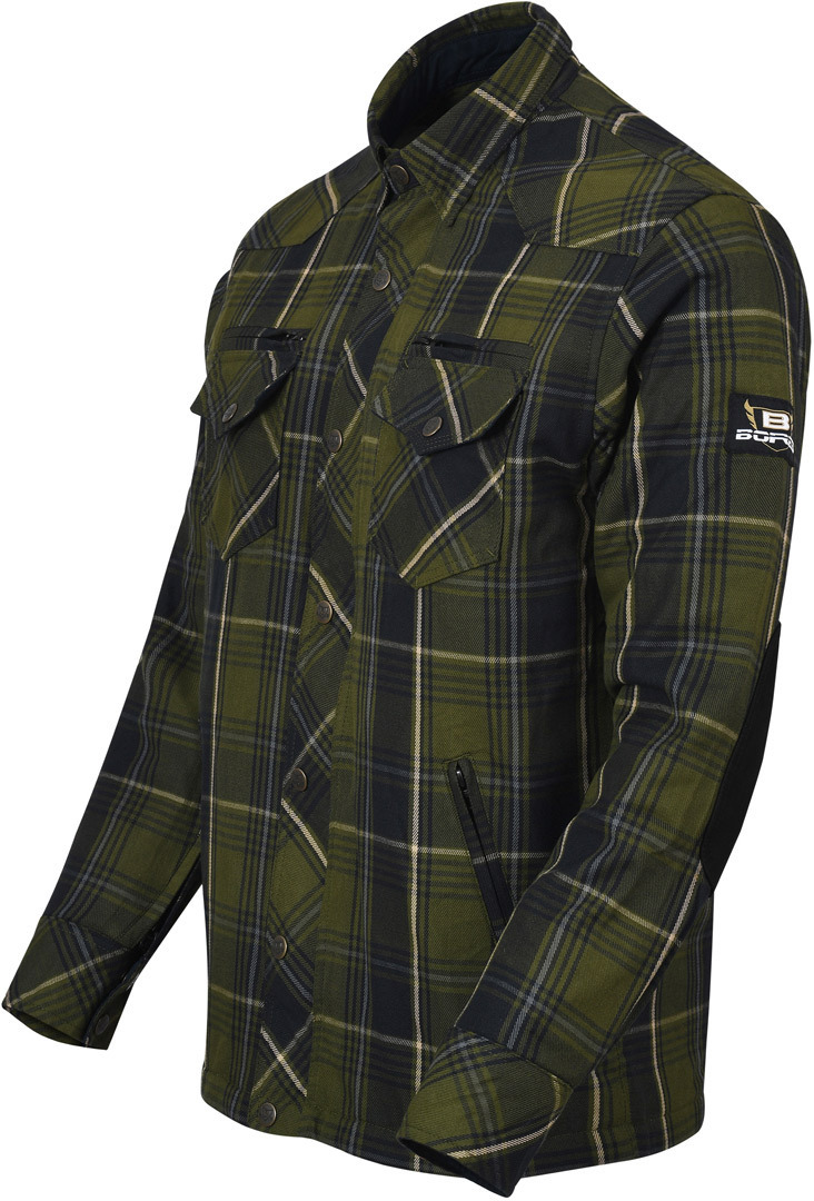 Bores Lumberjack Premium Camicia Moto Verde/Nero/Bianco 6XL Figura 2