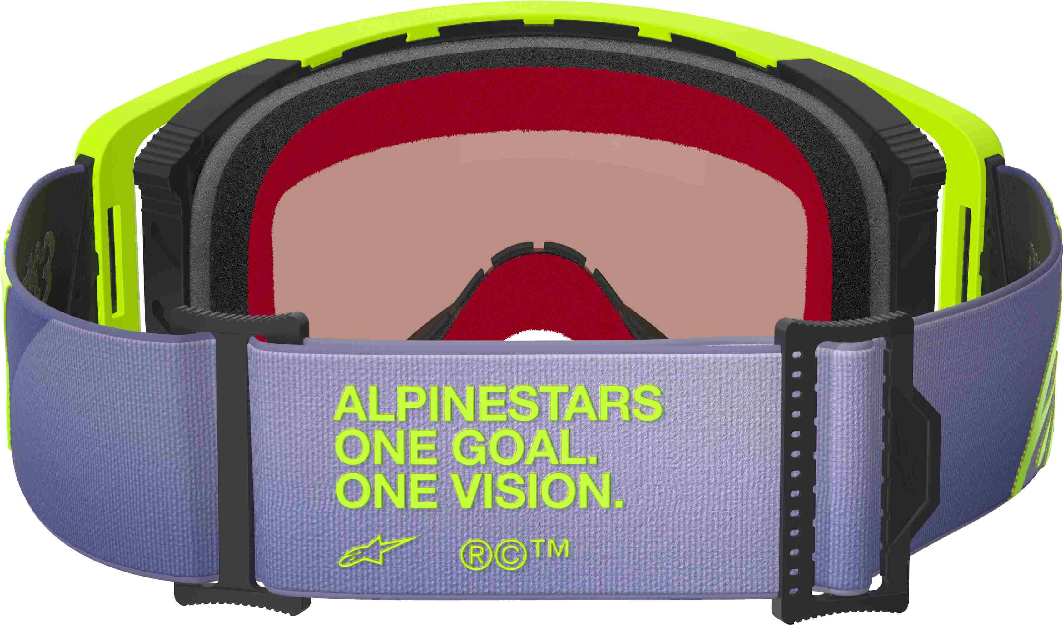 Alpinestars Supertech Vision Corp Ochelari de motocross mov/galben Figura 4