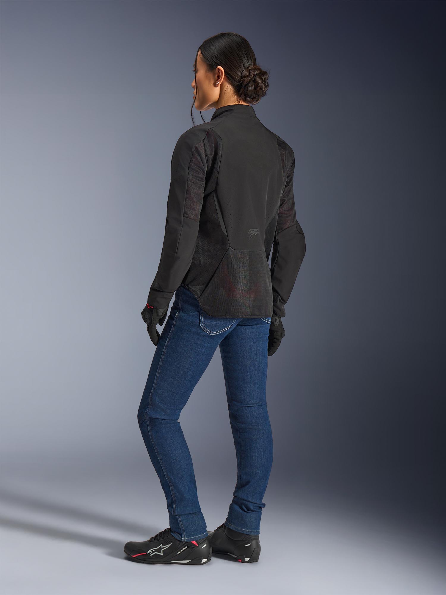Side view of Alpinestars Stella Aeroshell Airflow Ladies Motorcycle Textile Jacket