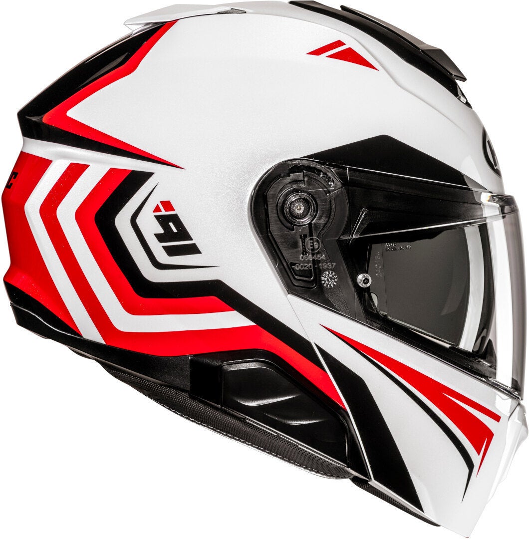 HJC i91 Tricus Helm wit/rood/zwart S (55/56) Figuur 2