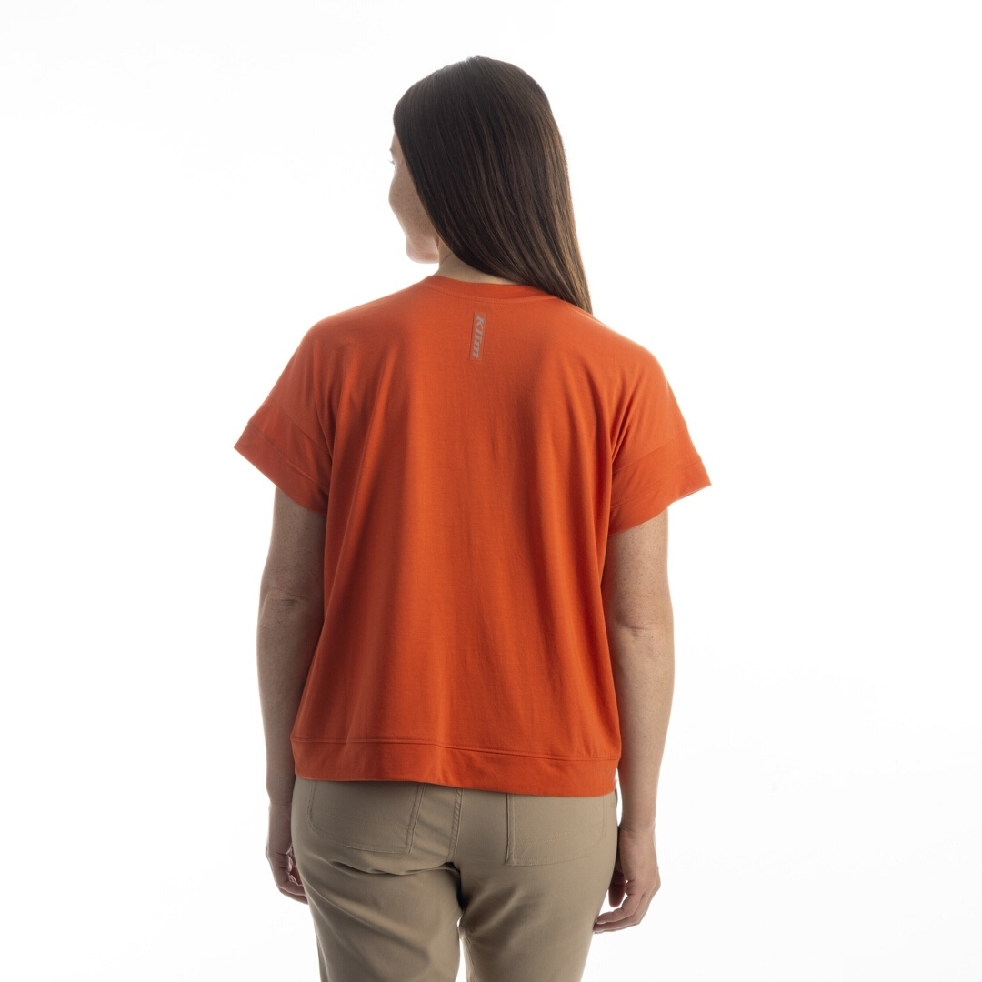 Klim Sky Pond Damen T-Shirt mörkorange orange XS Figur 3
