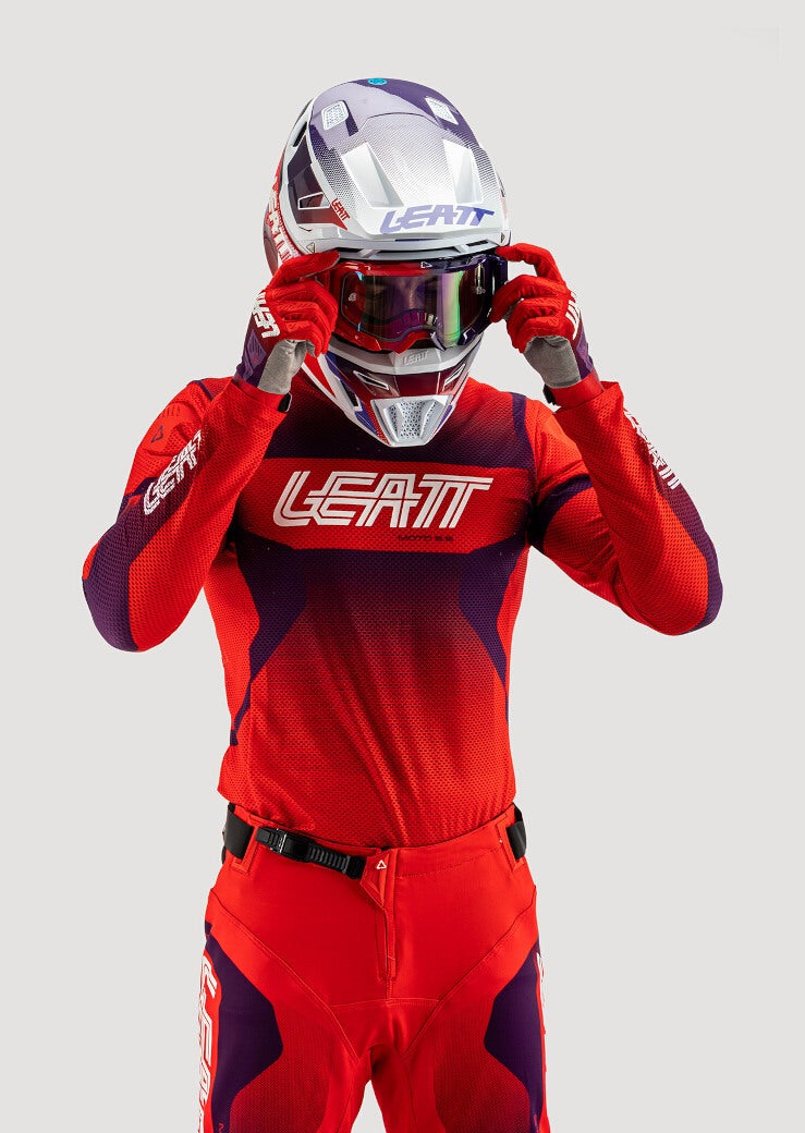 Leatt 5.5 UltraWeld 2025 Maglia da motocross rosso/viola M Figura 4