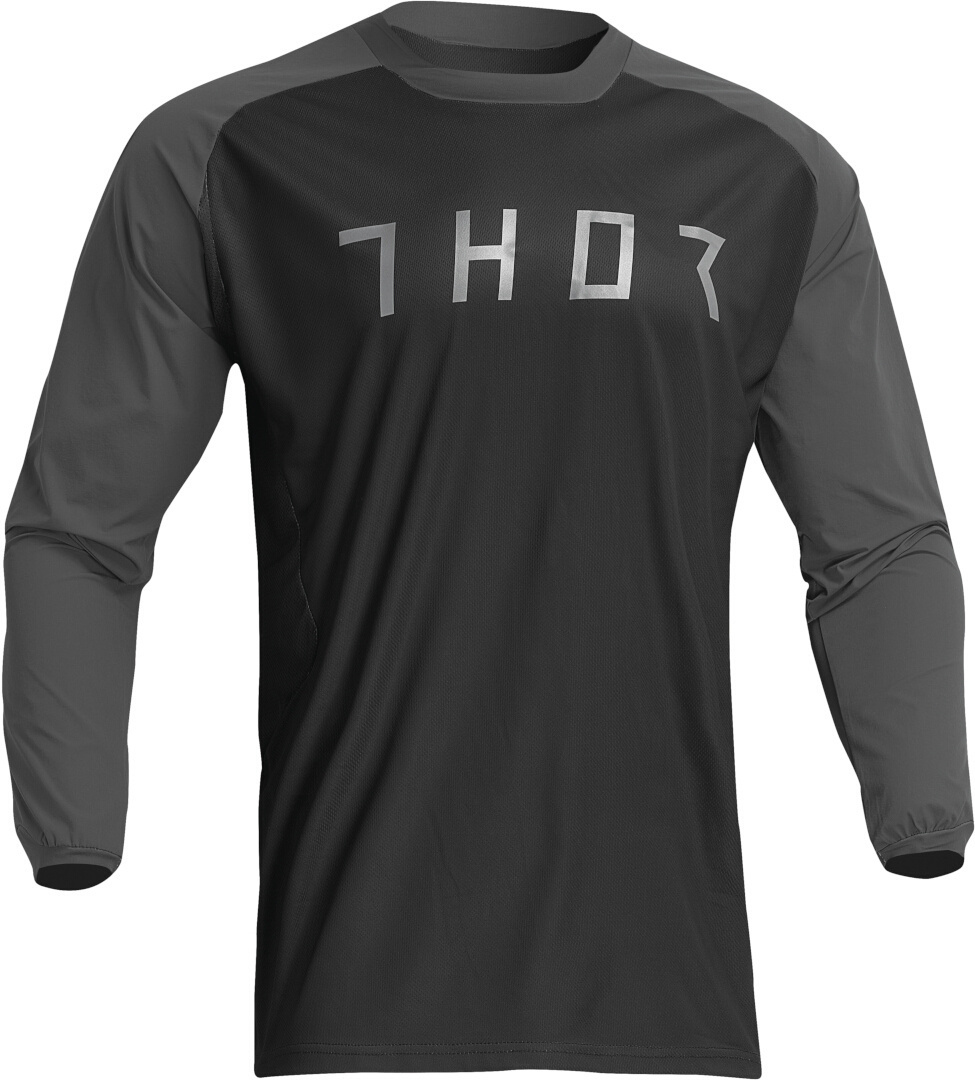 Thor Terrain Motocross Jersey schwarz/grau M Abbildung 1