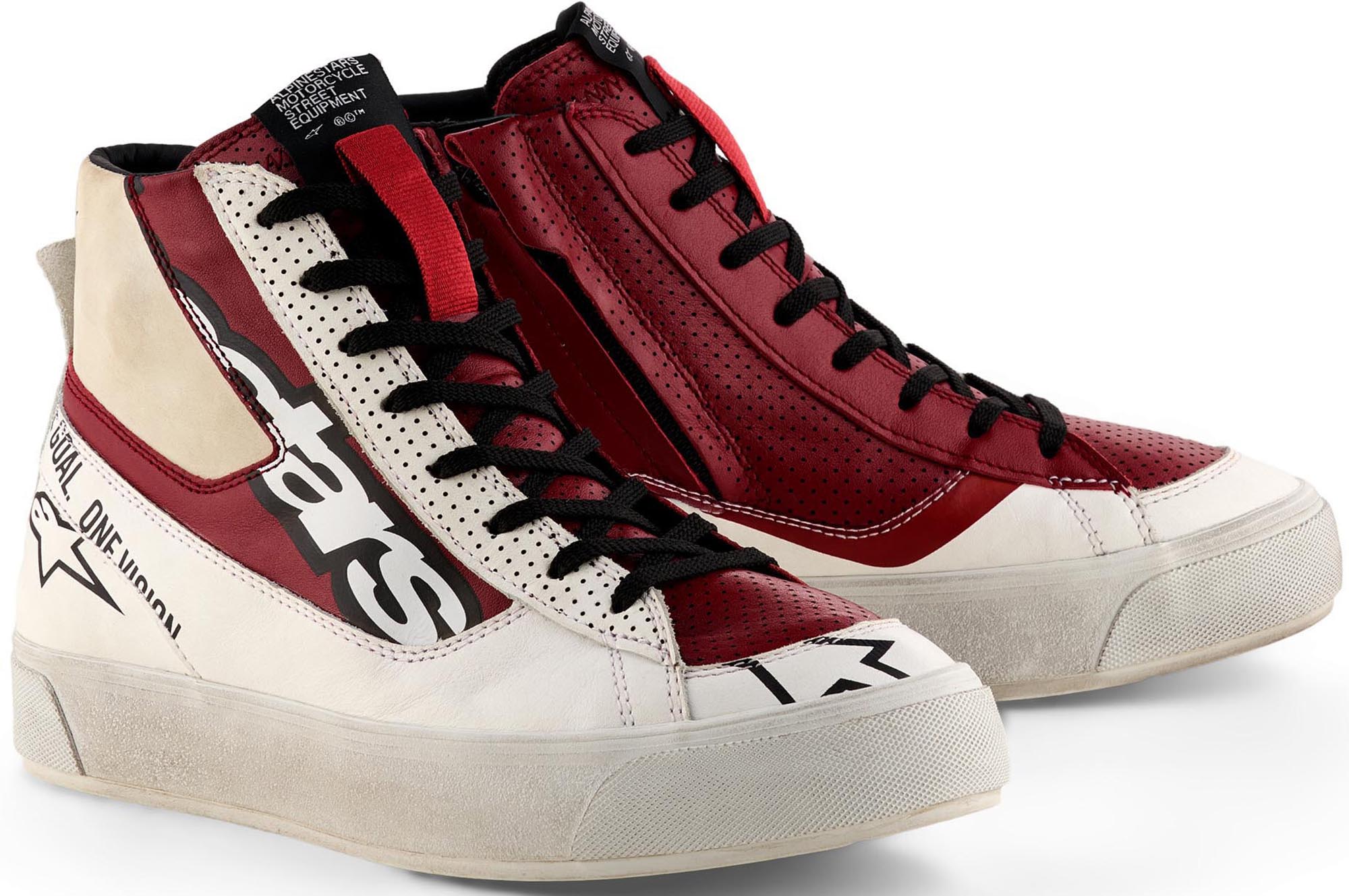 Alpinestars Stella Stated Flair レディースバイクシューズ 白/赤 5,5 図1