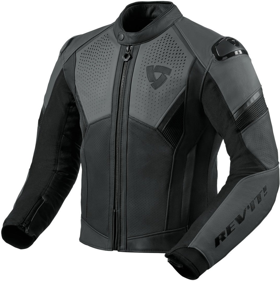 Revit Matador Motorcykel Läderjacka svart/antracit 52 Figur 1
